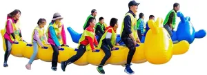 Team Building Games Field Day Outdoor Team Gaming Play, Fun Games Inflatable Toy Equipment, Team Building Improve Relationship Activity Game(12 seats/L-6M)