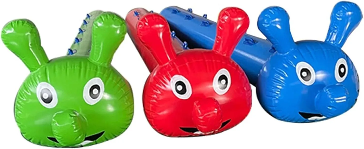 Team Building Games Field Day Outdoor Team Gaming Play, Inflatable Toys for Adult and Youth Sports Games, Promote Teamwork, Fitness, Social Bonding, 3 PCS(6 seats/L-4M)