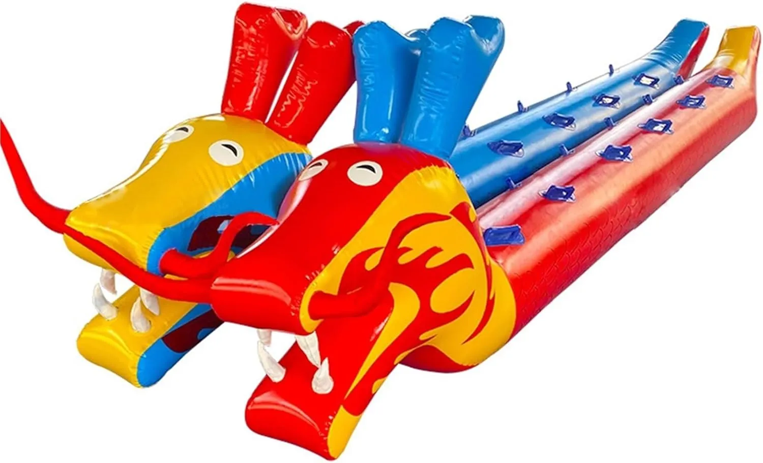 Team Building Games Field Day Outdoor Teamwork Games, Lawn Games Inflatable Toys, School Games Company Team Building Activities, 2 PCS(Yellow Green,12 seats/L-7M)