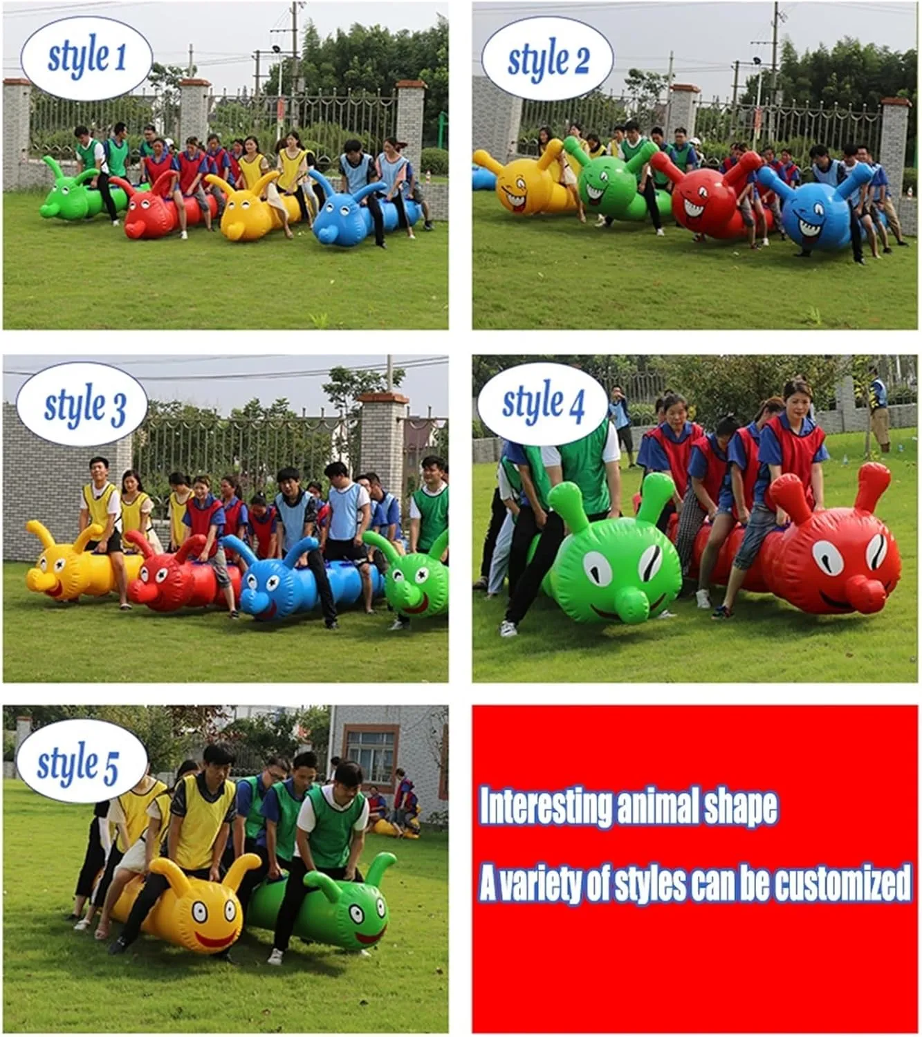 Team Building Games Field Day Outdoor Teamwork Games, Lawn Games Inflatable Toys, School Games Company Team Building Activities, 2 PCS(Yellow Green,12 seats/L-7M)