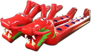 Team Building Games Field Day Outdoor Teamwork Games, Multiplayer Lawn Games Inflatable Toys, Outdoor Carnival Party Carnival Sports Game, 2 PCS(8 seats/L-5M)