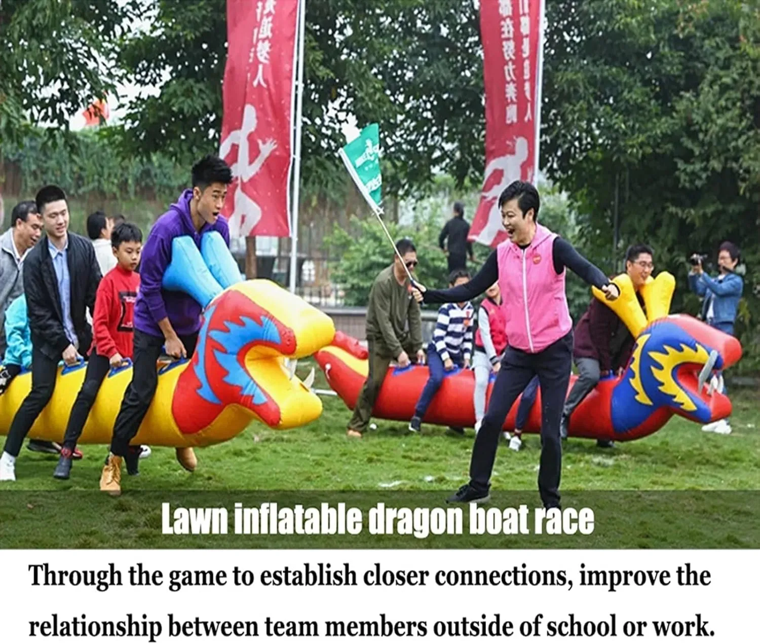 Team Building Games Field Day Outdoor Teamwork Games, Multiplayer Lawn Games Inflatable Toys, Outdoor Carnival Party Carnival Sports Game, 2 PCS