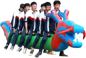 Team Building Games Field Day Teamwork Games Inflatable Toys, School Outdoor Activities Carnival Group Cooperation Competition Toy Dragon Boat(4 Seats/L-3M)