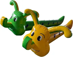 Team Building Games Wild Day Team Building Game Inflatable Toys, Indoor and Outdoor Sports Fitness Funny Games Equipment, with Inflation Pump, 2PCS(10 seats/L-5M)
