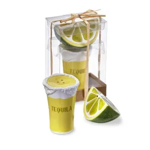 Tequila Shot & Lime Salt & Pepper Set