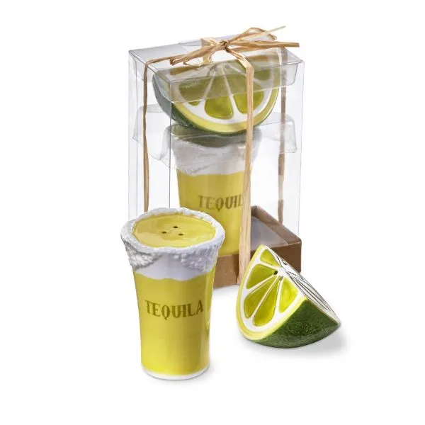 Tequila Shot & Lime Salt & Pepper Set
