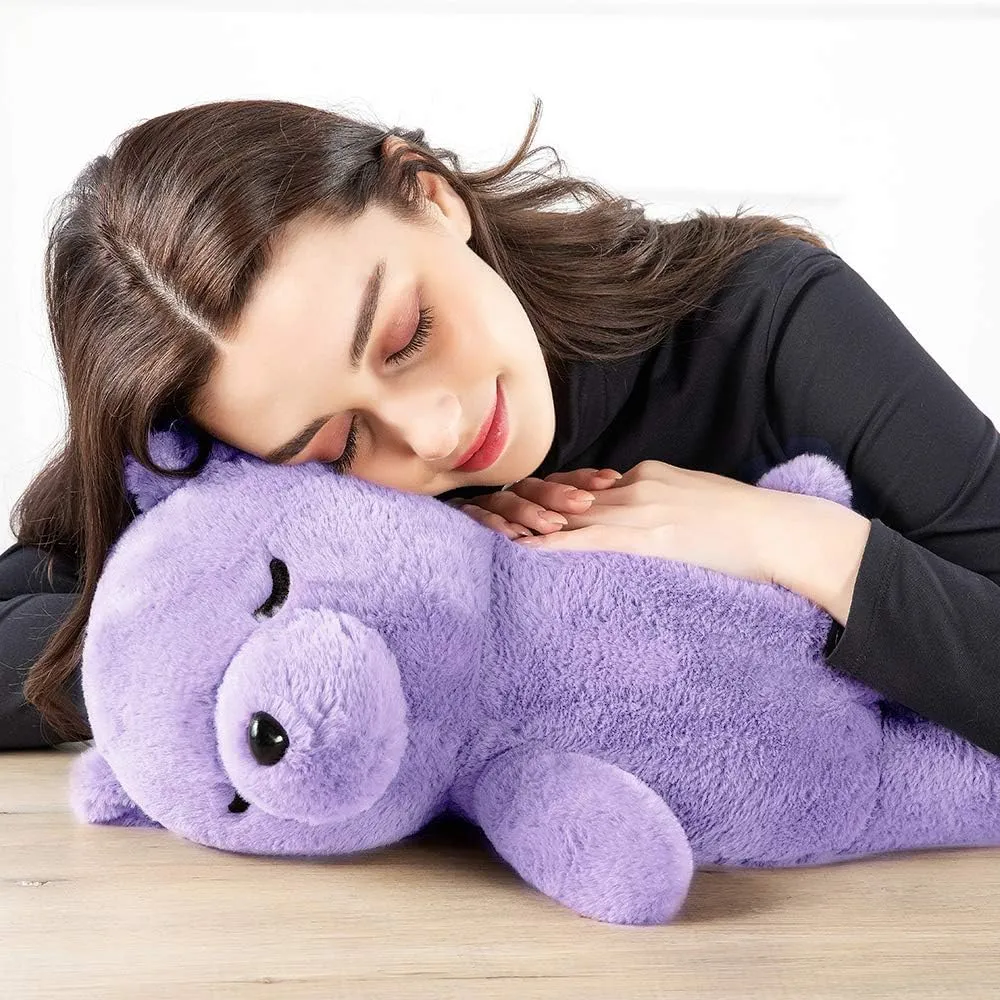 Tezituor Koala Stuffed Animal Plush Pillow,20" Soft Plush Koala Bear Hugging Pillow Home Decor Birthday Gift for Kids Girls Boys,Purple