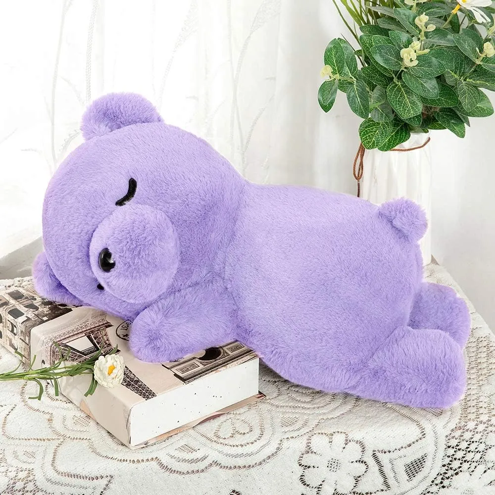 Tezituor Koala Stuffed Animal Plush Pillow,20" Soft Plush Koala Bear Hugging Pillow Home Decor Birthday Gift for Kids Girls Boys,Purple