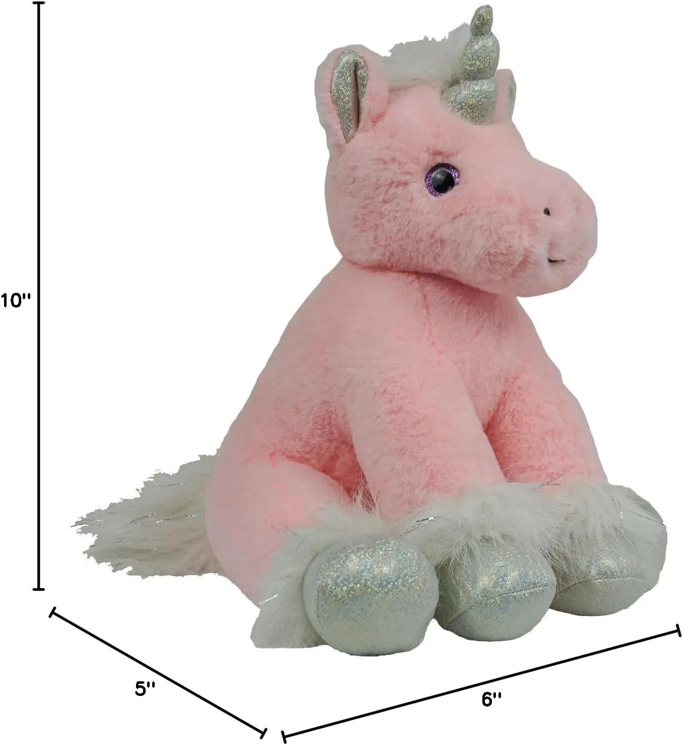 The Bear Factory Stuffed Animals - Pink Unicorn Stuffed Animal, Stuffed Animals for Girls, Cute Plushies, Unicorn Toy, Pink Stuffed Animal- 16 Inch