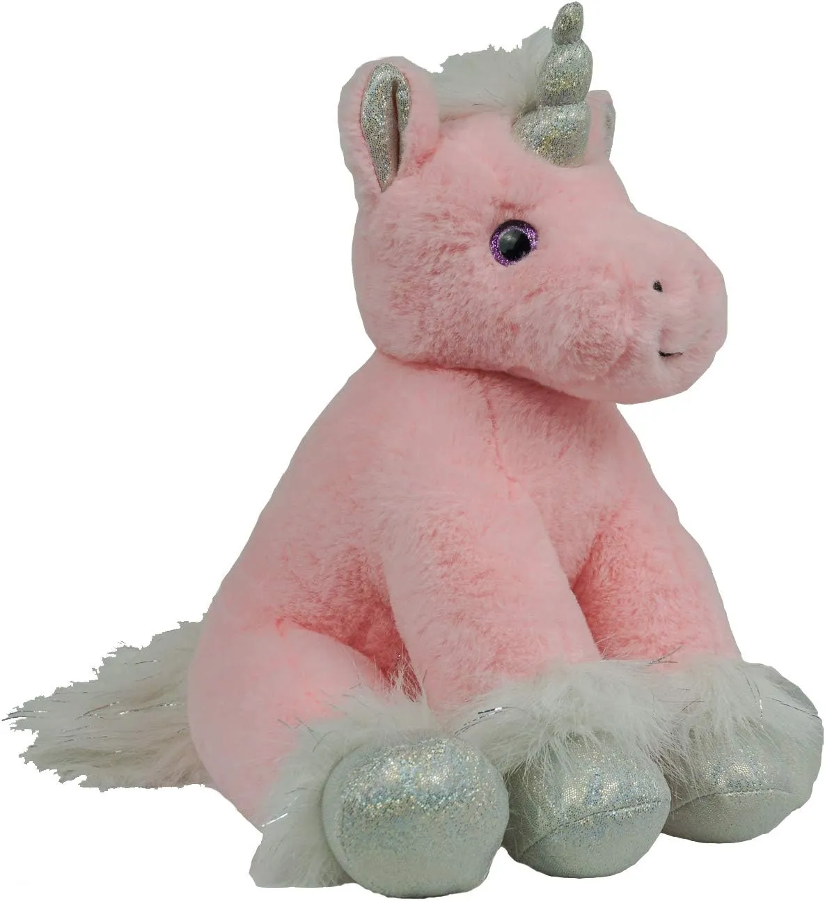 The Bear Factory Stuffed Animals - Pink Unicorn Stuffed Animal, Stuffed Animals for Girls, Cute Plushies, Unicorn Toy, Pink Stuffed Animal- 16 Inch