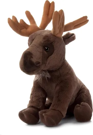 The Petting Zoo Moose Stuffed Animal Plushie, Gifts for Kids, Wild Onez Wildlife Animals, Jumbo Moose Plush Toy 20 inches