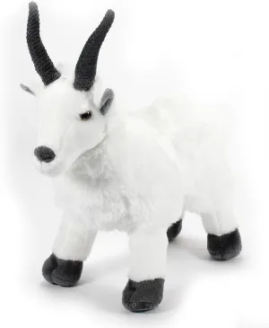 The Petting Zoo Mountain Goat Stuffed Animal Plushie, Gifts for Kids, Wild Onez Zoo Animals, Goat Plush Toy 12 inches