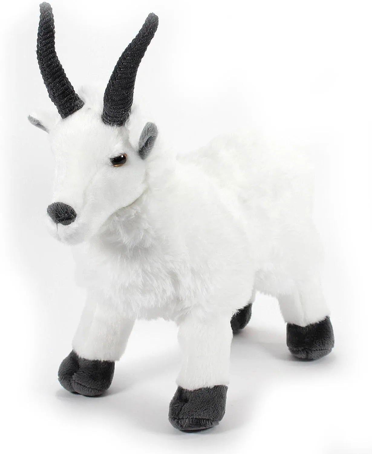 The Petting Zoo Mountain Goat Stuffed Animal Plushie, Gifts for Kids, Wild Onez Zoo Animals, Goat Plush Toy 12 inches