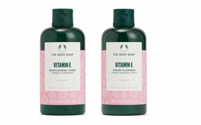 The Body Shop Vitamin E Toner 250 ml and The Body Shop Vitamin E cream cleanser 250 ml