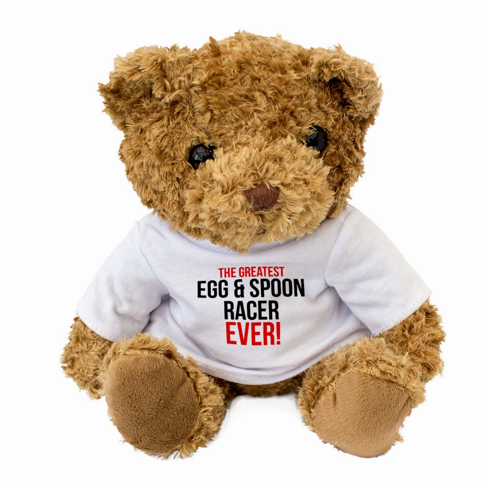 THE GREATEST EGG & SPOON RACER EVER - Teddy Bear - Cute - Gift Present