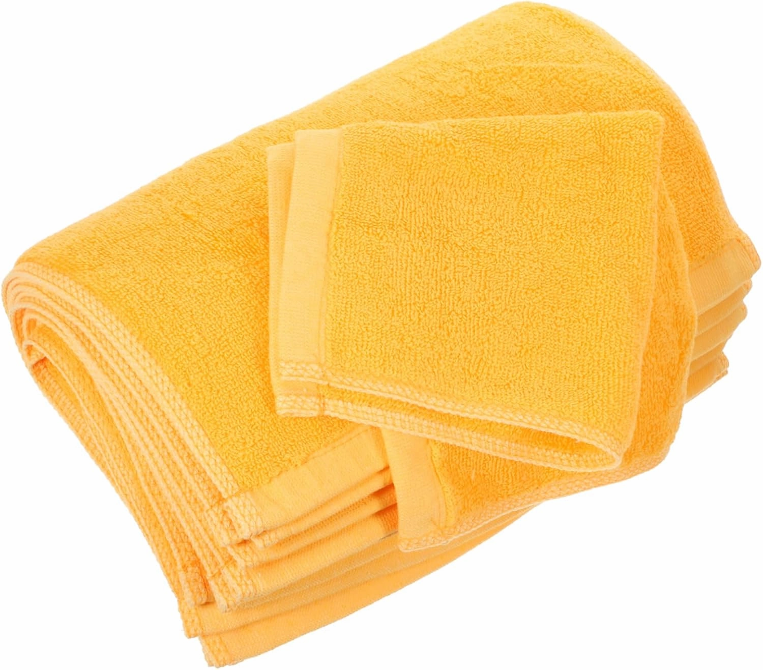 Thickened Cotton Face Towels Set 12 Pieces Quick Dry Gentle Touch Skin-Friendly for Home Use