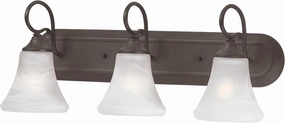 Thomas Lighting SL744363 Elipse 3-Light Wall Lamp in Painted Bronze, 8" L x 24" W x 9.5" H