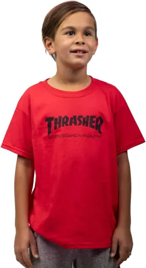 Thrasher Youth Skate Mag T-Shirt Red Large