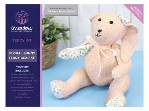 Threaders - Floral Bunny Teddy Bear Kit