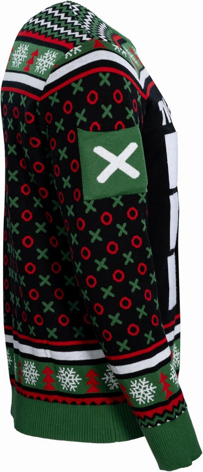 Tic Tac Ho Festive Holiday Party Game Wear Interactive Ugly Christmas Sweater