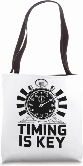 Timing Is Key Animation Draw Sketch Animate Storytelling Tote Bag