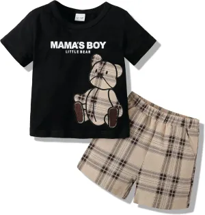 Toddler Baby Boy Clothes Summer Outfits Cotton Short Sleeve T-Shirt Dinosaurs Shorts Set Boy Clothes Outfits Set