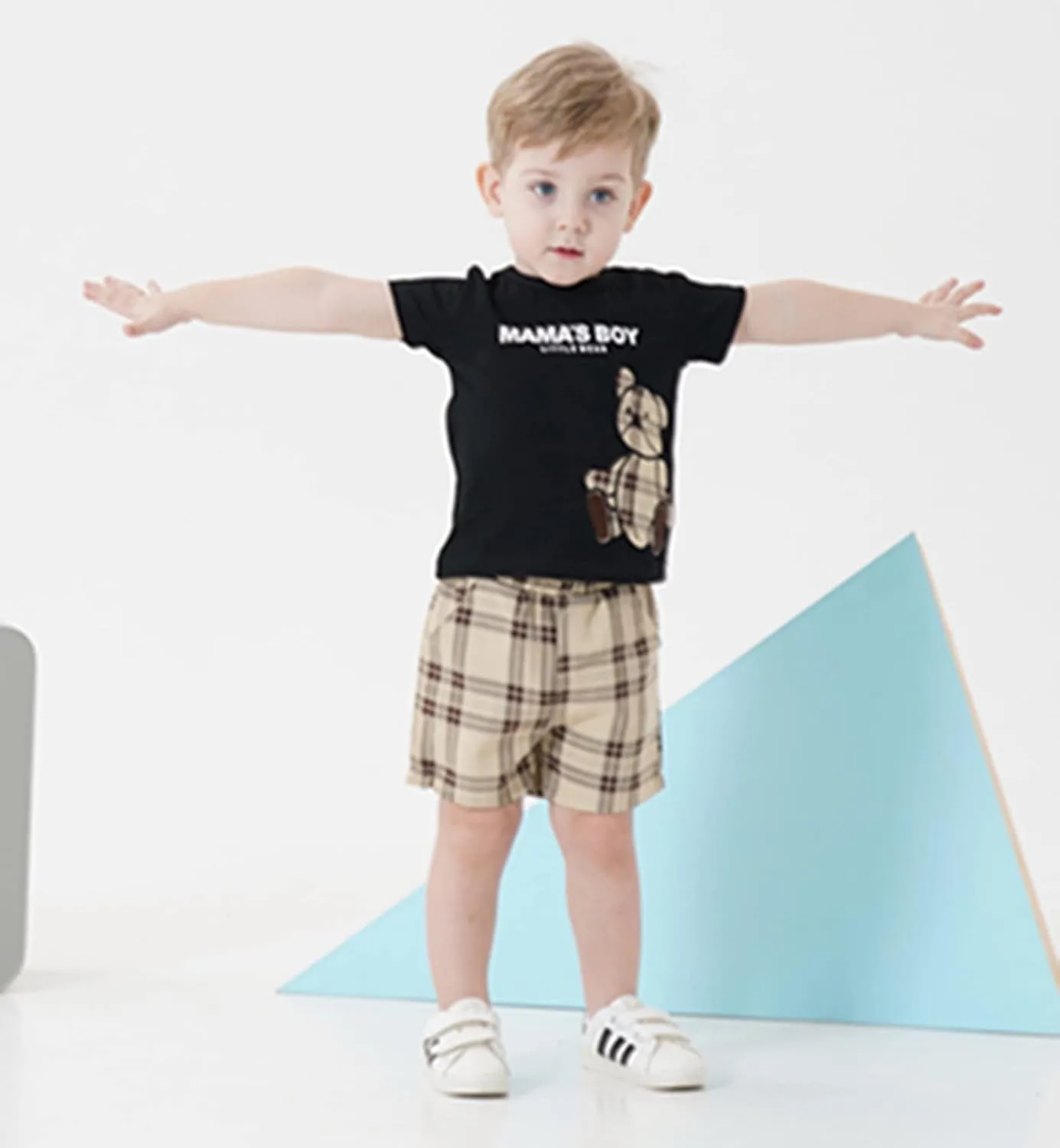 Toddler Baby Boy Clothes Summer Outfits Cotton Short Sleeve T-Shirt Dinosaurs Shorts Set Boy Clothes Outfits Set
