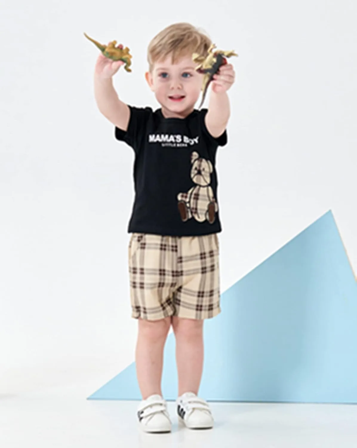 Toddler Baby Boy Clothes Summer Outfits Cotton Short Sleeve T-Shirt Dinosaurs Shorts Set Boy Clothes Outfits Set