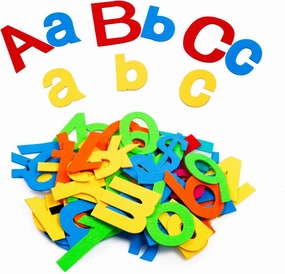Toddlers Toys Felt-Alphabet Letters Numbers for Preschool Learning Activity with 107 Pieces ABC Upper Lower Case Letters, Numbers Children Felt Wall Sensory Activity Toys