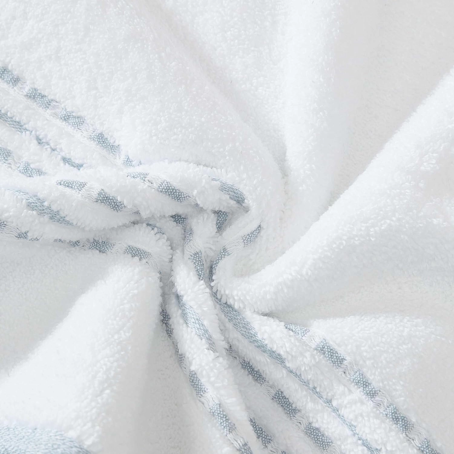 Tommy Bahama - Towel Set, Highly Absorbent Premium Cotton Towels with Embroidered Hem Details, Tropical Inspired Design, Oeko-Tex Certified (Cliff Side Blue, 3-Piece)