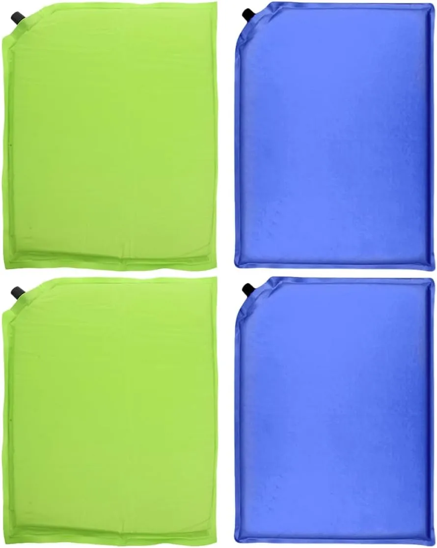 Totority 4pcs Portable Self-Inflating Outdoor Seat Cushion Camping Sleeping Pad for Hiking Travel Compact Design for Easy Storage for Stadiums Outdoor Activities