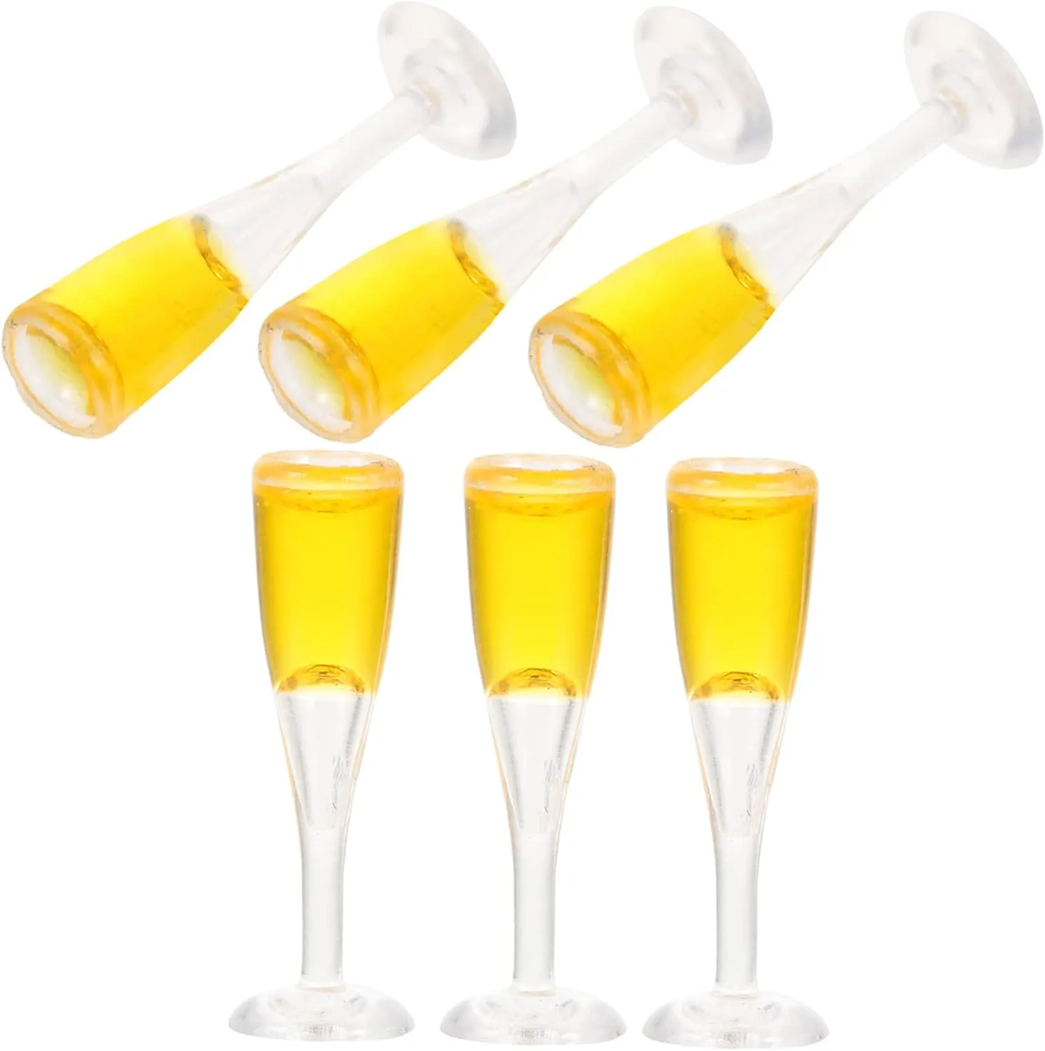 TOYANDONA 30pcs Miniature Wine Glasses Realistic Props for Dollhouse Decor for Mini House Decoration Miniature Scenes Compact Design