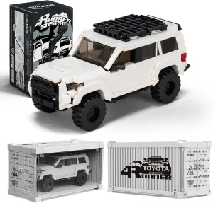 Toyota 4Runner SR5PRO Car Building with Collectible Display Container, TOYOTA Officially Licensed SUV, Compatible with Speed Champion, Building Toys for Adults and Kids Boys Ages 8-16(540PCS)