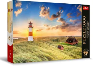 Trefl List-Ost Lighthouse, Germany 1000 Jigsaw Puzzle Premium Plus Photo Odyssey 27"x19" Unique Photographic Series, Perfect Matching of Elements, for Adults and Children from 12 Years Old
