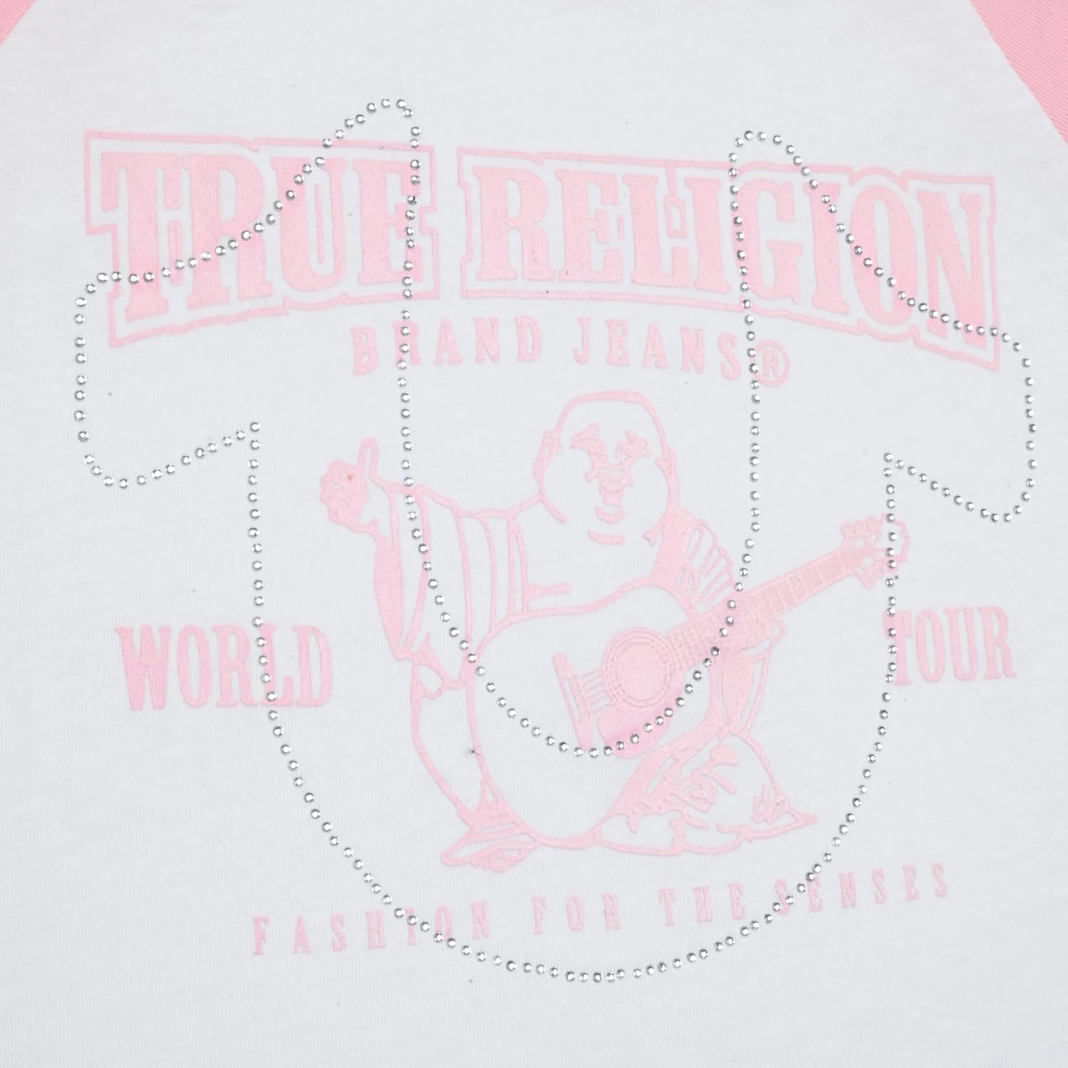 True Religion Girls Jeans Shorts Set Girls Denim Short and Fashion Tee Shirt Clothing Set for Kids