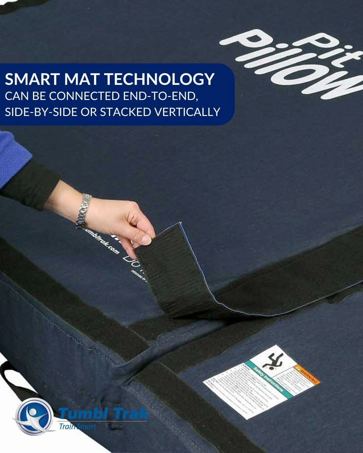 Tumbl Trak Pit Pillow Soft Mat w/Denim Cover