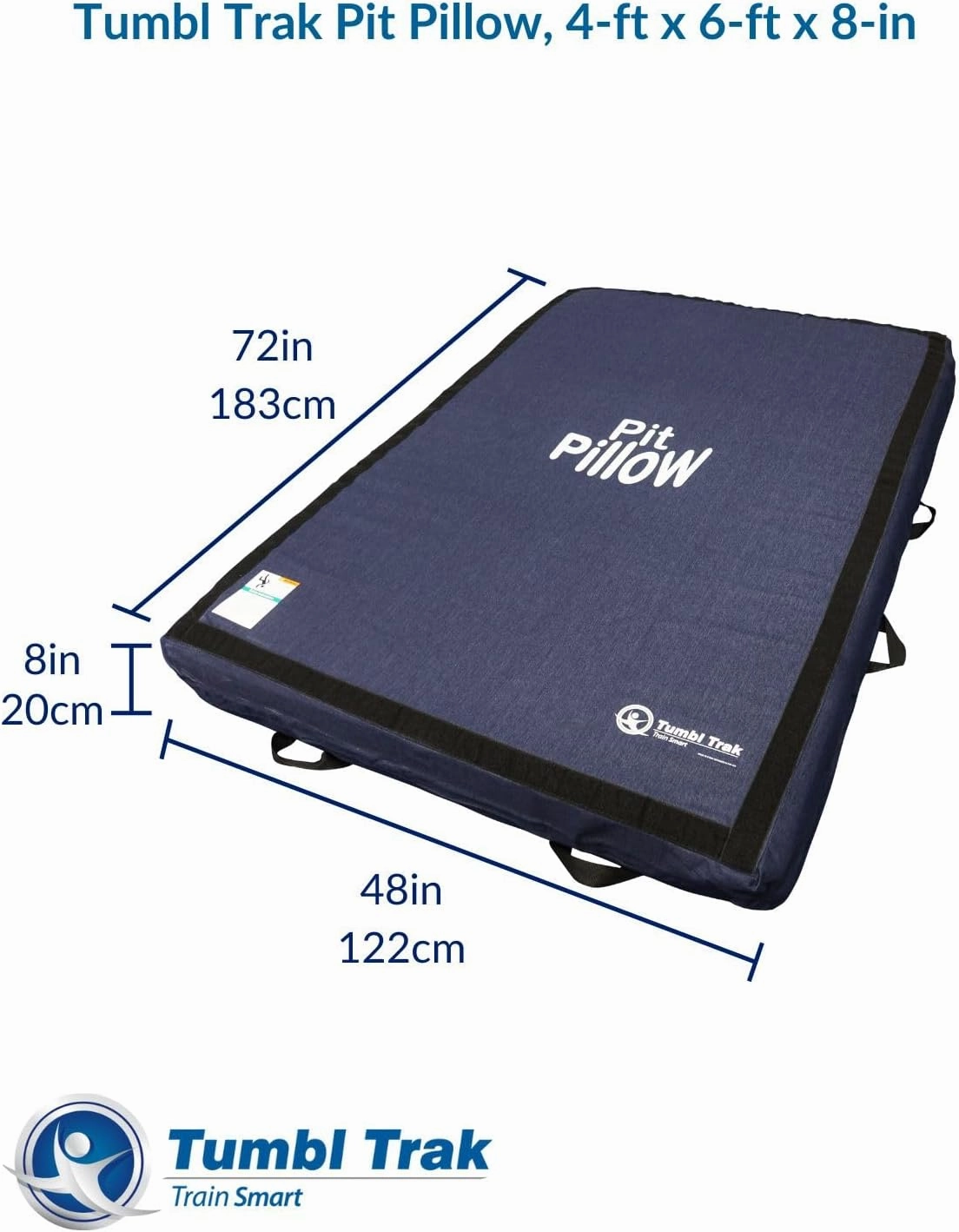 Tumbl Trak Pit Pillow Soft Mat w/Denim Cover