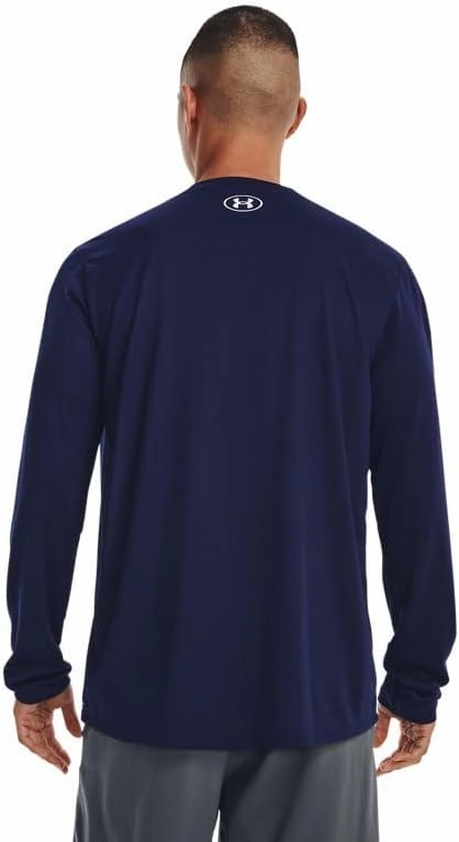 Under Armour Men's Team Tech Loose White/Grey Long Sleeve Shirt