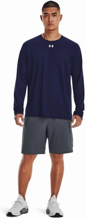 Under Armour Men's Team Tech Loose White/Grey Long Sleeve Shirt
