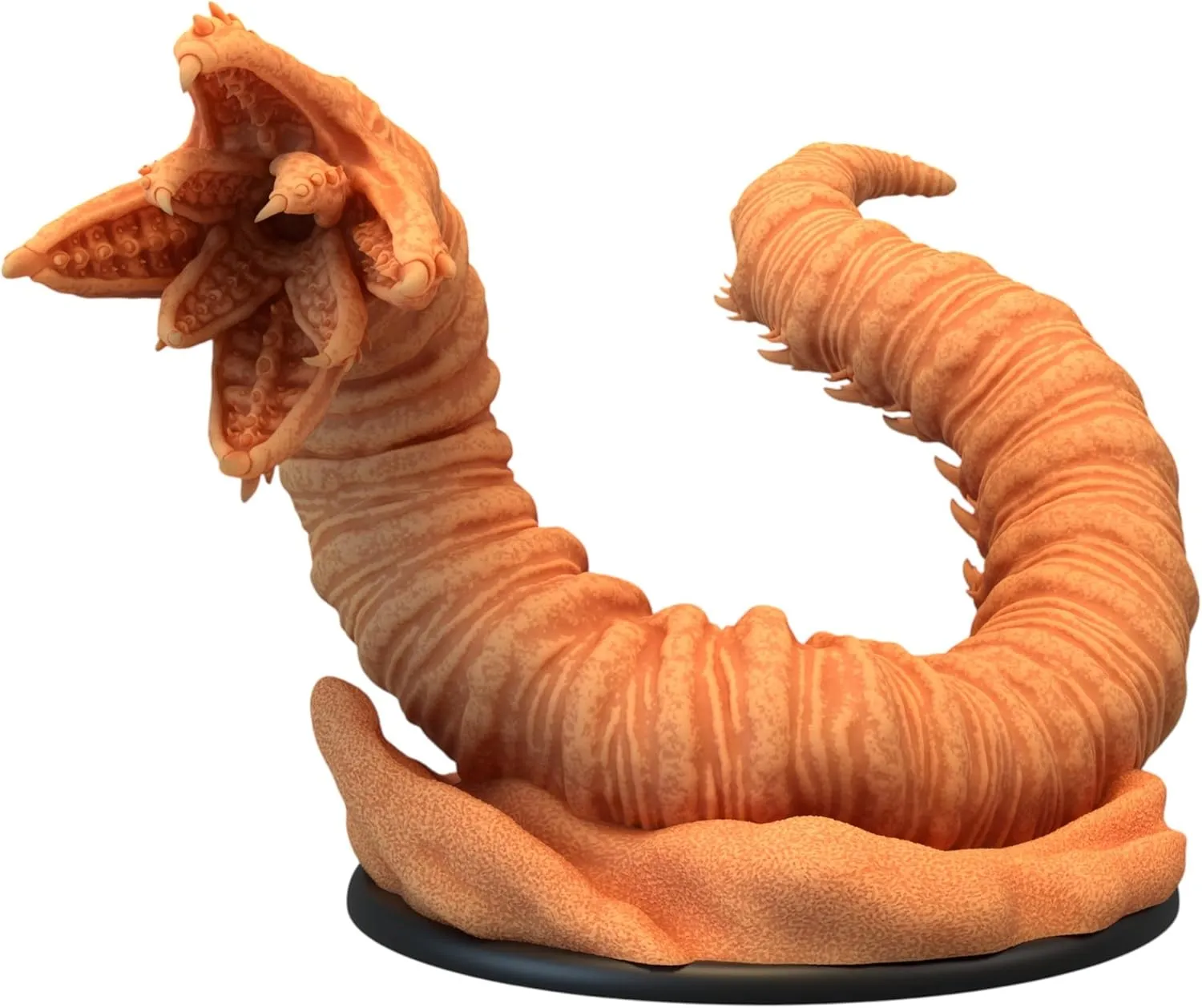 Unpainted DND Sandworm Outside Miniature Figurine, Tabletop Gaming Collectible, Fantasy World, Ideal Gift for Dungeon Masters and Collectors - Designed by Epic Miniatures