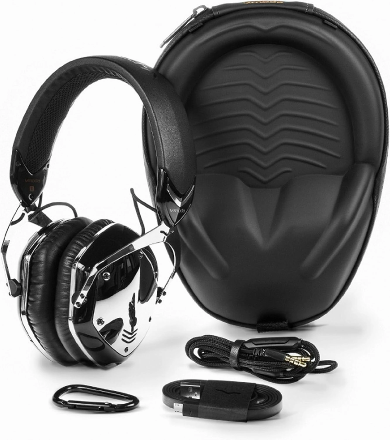 V-MODA Crossfade Wireless Over-Ear Headphone, Phantom Chrome