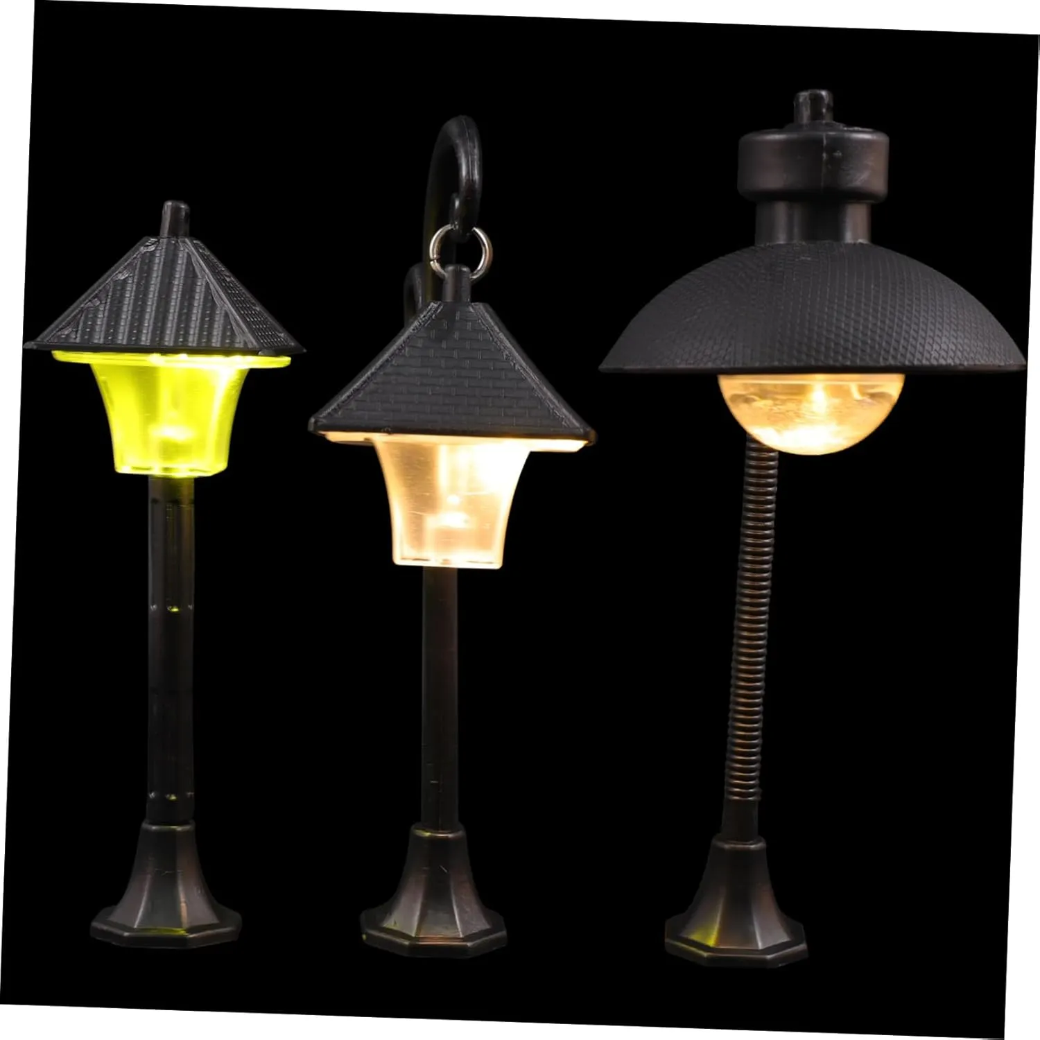 Vaguelly 6pcs Miniature Street Light Models Landscape Lamps for Dollhouse Decor Compact Portable for Miniature Gardens and Models Fine Craftsmanship Unique Design