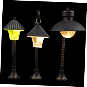 Vaguelly 6pcs Miniature Street Light Models Landscape Lamps for Dollhouse Decor Compact Portable for Miniature Gardens and Models Fine Craftsmanship Unique Design