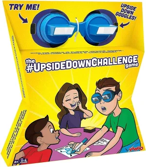 Vango The UpsideDownChallenge Game for Family & Kids - Fun Challenges with Upside Down Goggles - Hilarious for Game Night & Parties - 2-6 Players, Ages 8  (Standard Edition)