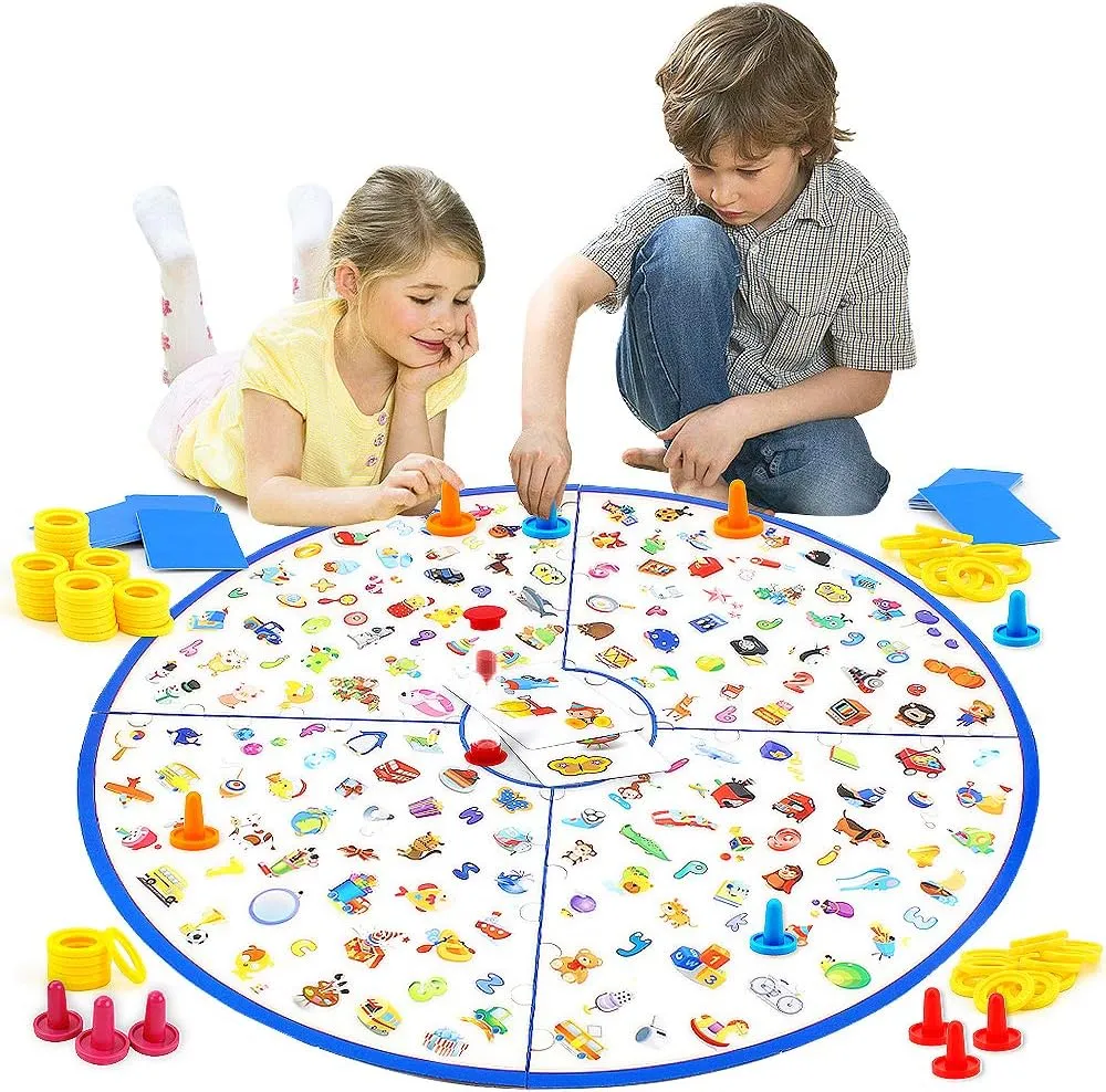 VATOS Board Game, Little Detective Card Game Memory Game Tabletop Game for Kids Families Party, Matching Game, Educational Toys for Kids Toddlers 3,4,5,6,7 Years Old Boys & Girls Gift