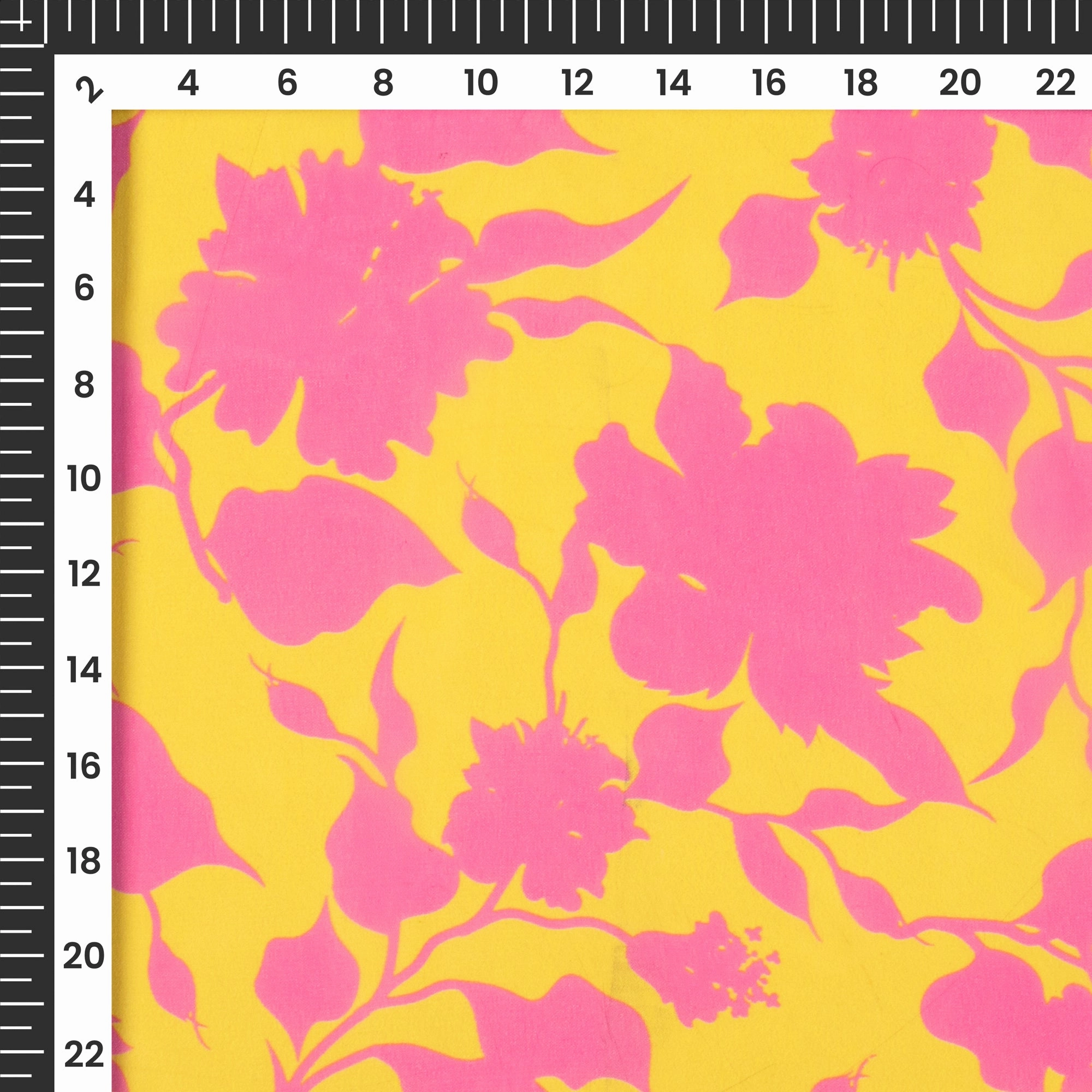 Vibrant Floral Digital Print Lightweight Georgette Fabric