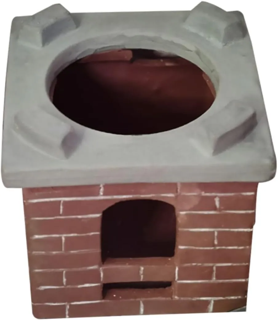 VICASKY 1Pc Miniature Ceramic Stove Model for Dollhouse Decoration Simulation Mini for Mini House Props Design for DIY Landscape Scene Setup