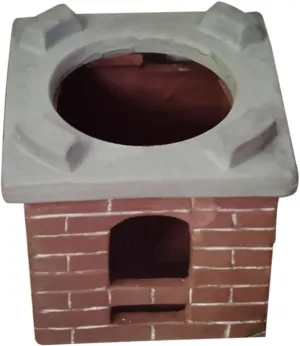 VICASKY 1Pc Miniature Ceramic Stove Model for Dollhouse Decoration Simulation Mini for Mini House Props Design for DIY Landscape Scene Setup