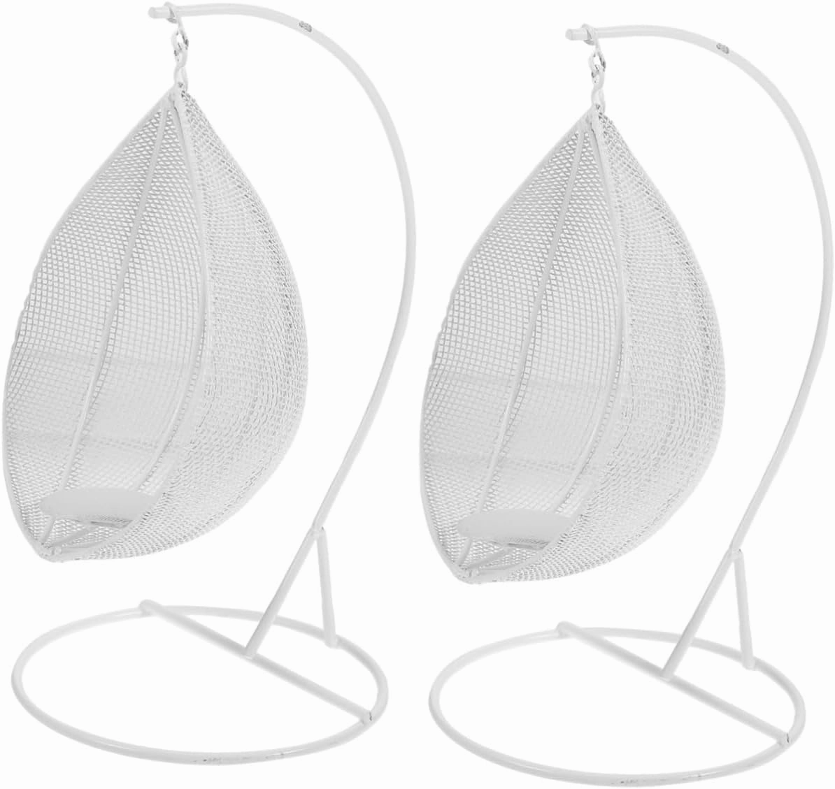 VICASKY 2pcs Miniature Swing Figurine Decoration Tiny Swing Statue Ornament for Mini House Decor Material for Dollhouse Accessories and Crafts