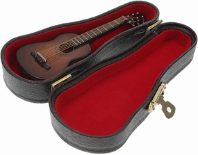 VICASKY 3sets Miniature Guitar Model Wooden Guitar Decoration Compact Lightweight Unique Dollhouse Prop Lifelike Design for Home Decor and Collectibles
